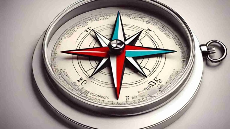 A compass guiding the way in healthcare PR, symbolizing direction and navigation through communication strategies.