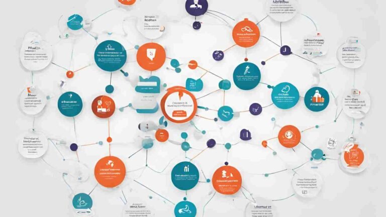 A dynamic graph showcasing the interconnectedness between healthcare entities and the public, representing the trust built through effective communication.