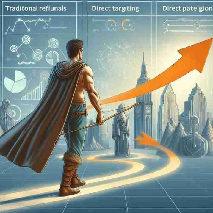 A visual narrative portraying the evolution from traditional referrals to direct patient targeting, charting a path towards orthopedic practice growth.