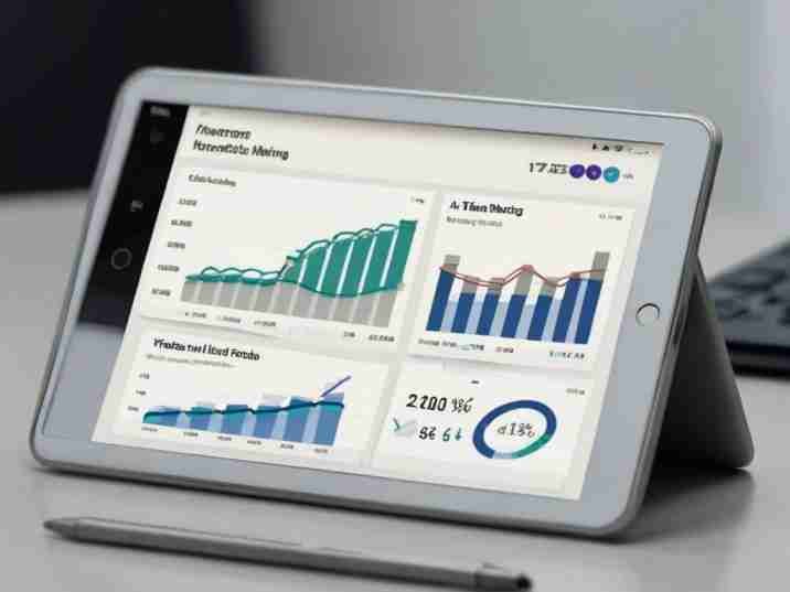 A graph showing the real-time analytics dashboard of a digital marketing campaign for a pharmaceutical product, with metrics like engagement, clicks, and conversions.